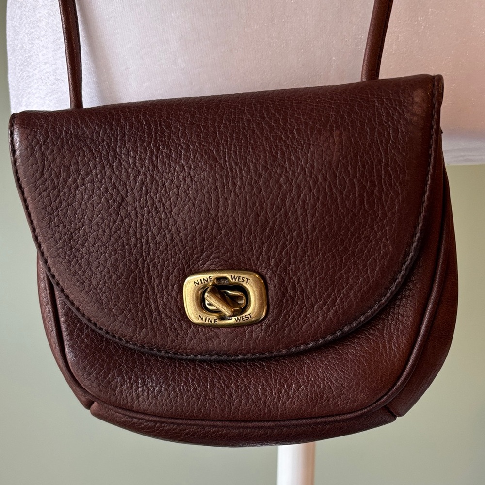 Nine West Dark Brown Crossbody Bag - Picture 2 of 4